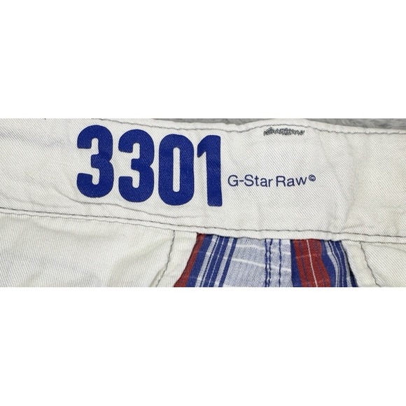 G Star Raw Men's Rovic Zip Relaxed Blue Plaid Cargo Shorts Size 33 (34 Waist) - Picture 3 of 12